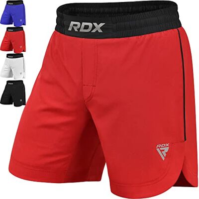 RDX MMA Calções para treino e Kickboxing, curtos, para artes marciais, Grappling, Sparring, boxe, Cage Fight Shorts para BJJ, Muay Thai, ginásio fitness e desportos de combate RDX MMA Calções para treino e Kickboxing, curtos, para artes marciais, Grappling, Sparring, boxe, Cage Fight Shorts para BJJ, Muay Thai, ginásio fitness e desportos de combate