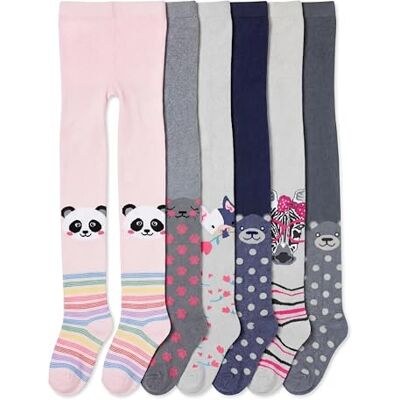 TupTam Collants coloridos para meninas, pacote de 6 TupTam Collants coloridos para meninas, pacote de 6