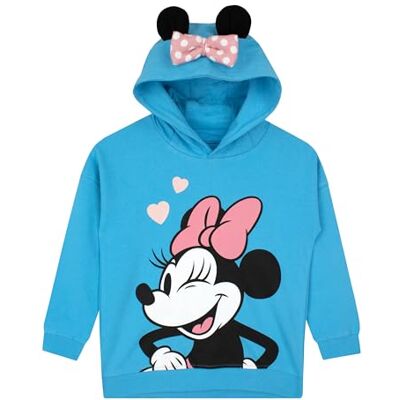 Disney Camisola com capuz Minnie Mouse para menina camisola com capuz para meninas camisola Minnie Mouse Disney Camisola com capuz Minnie Mouse para menina camisola com capuz para meninas camisola Minnie Mouse