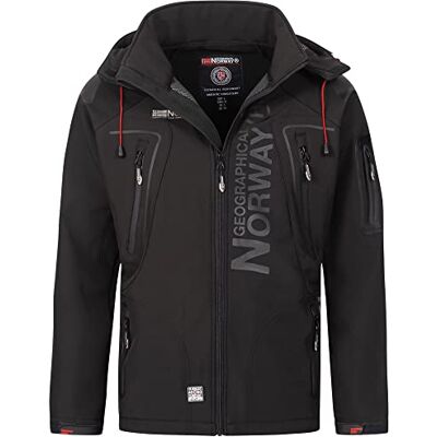 Geographical Norway Tambour Casaco Softshell para homem, preto/preto, L, Preto/preto Geographical Norway Tambour Casaco Softshell para homem, preto/preto, L, Preto/preto