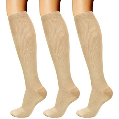 DRESHOW Meias de Compressão para Homens e Mulheres é o Melhor para Corrida, Caminhadas, Viagens, L-XL DRESHOW Meias de Compressão para Homens e Mulheres é o Melhor para Corrida, Caminhadas, Viagens, L-XL