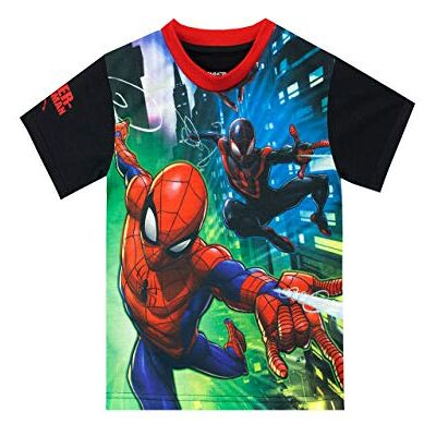 Marvel T-shirt de manga curta para crianças, homem-aranha, multicolorido, 4-5 anos Marvel T-shirt de manga curta para crianças, homem-aranha, multicolorido, 4-5 anos