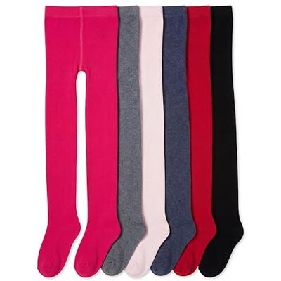 TupTam Leotardos coloridos para meninas, pacote de 6, Mistura TupTam Leotardos coloridos para meninas, pacote de 6, Mistura
