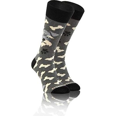Sesto Senso Meias Engraçadas de Algodão para Mulher e Homem, Coloridas e Divertidas Funny Socks, Cão Sesto Senso Meias Engraçadas de Algodão para Mulher e Homem, Coloridas e Divertidas Funny Socks, Cão