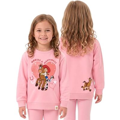 Disney Toy Story camisola menina, roupa infantil Jessie e Bullseye, roupa de menina púrpura Disney Toy Story camisola menina, roupa infantil Jessie e Bullseye, roupa de menina púrpura