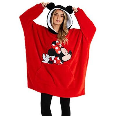 Disney Camisola Oversize mulher de forro polar Mickey Minnie Disney Camisola Oversize mulher de forro polar Mickey Minnie