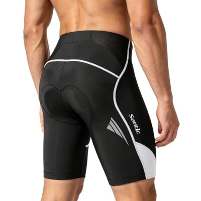 Santic Calções de ciclismo para homem Calções de bicicleta para homem montanha/MTB acolchoado Santic Calções de ciclismo para homem Calções de bicicleta para homem montanha/MTB acolchoado