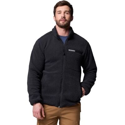 Columbia Rugged Ridge High Pile com fecho de correr completo, camada exterior polar, material ecológico, bolso no peito, bolsos práticos, fiação flexível no pescoço homem Columbia Rugged Ridge High Pile com fecho de correr completo, camada exterior polar, material ecológico, bolso no peito, bolsos práticos, fiação flexível no pescoço homem