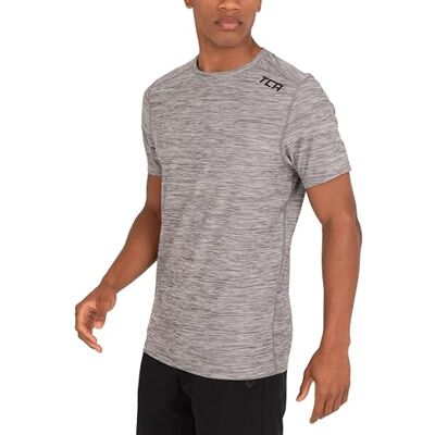 TCA Camiseta Esporte Masculina Técnica de Manga Curta para Academia, Corrida, Tênis, Caminhadas Secagem Rápida TCA Camiseta Esporte Masculina Técnica de Manga Curta para Academia, Corrida, Tênis, Caminhadas Secagem Rápida