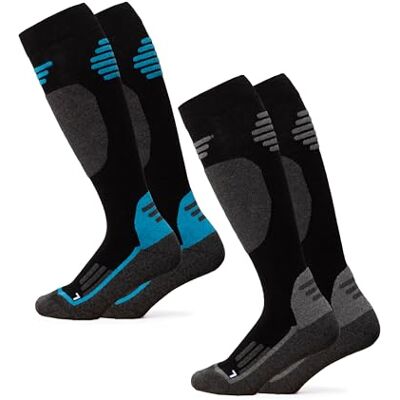 Occulto Meias de esqui de lã Merino para homem e mulher 2 pares (modelo: ) Occulto Meias de esqui de lã Merino para homem e mulher 2 pares (modelo: )
