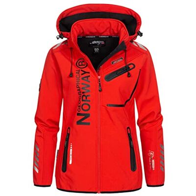 Geographical Norway REINE LADY Casaco Softshell Impermeável para Mulher Casaco com Capuz para Exterior Casaco Corta-Vento para Inverno Atividades de Caminhadas ao Ar Livre Geographical Norway REINE LADY Casaco Softshell Impermeável para Mulher Casaco com Capuz para Exterior Casaco Corta-Vento para Inverno Atividades de Caminhadas ao Ar Livre