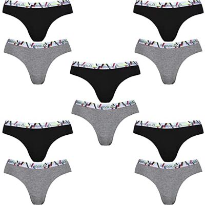 Reebok Pack de 10 cuecas para mulher em conjuntos de 2 cores Reebok Pack de 10 cuecas para mulher em conjuntos de 2 cores