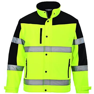 Portwest Softshell Bicolor (3 camadas), tamanho: L, cor: Amarelo, Portwest Softshell Bicolor (3 camadas), tamanho: L, cor: Amarelo,
