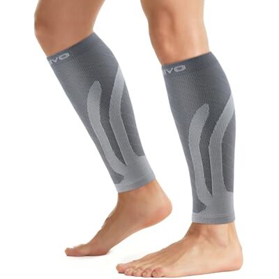CAMBIVO Meias compactas, 2 pares, meias de compressão para mulher e homem, mangas de compressão para desporto, corrida, ciclismo, trabalho, voo, Tudo cinza, S-M CAMBIVO Meias compactas, 2 pares, meias de compressão para mulher e homem, mangas de compressão para desporto, corrida, ciclismo, trabalho, voo, Tudo cinza, S-M