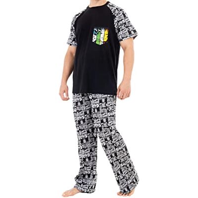 Marvel Pijama dos Vingadores dos Vingadores para homem, multicolorido Marvel Pijama dos Vingadores dos Vingadores para homem, multicolorido