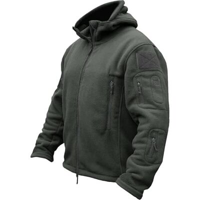 TACVASEN Casaco militar quente para homem à prova de vento Fleece Jacket, cinzento, L TACVASEN Casaco militar quente para homem à prova de vento Fleece Jacket, cinzento, L