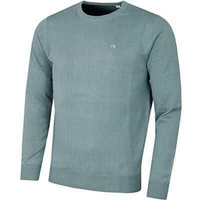Calvin Homem Crew Neck Soft Algodão Camisola Respirável Calvin Homem Crew Neck Soft Algodão Camisola Respirável