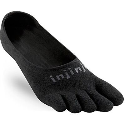 Injinji Meias desportivas leves Hidden Coolmax Black Teensokken, preto, M Injinji Meias desportivas leves Hidden Coolmax Black Teensokken, preto, M