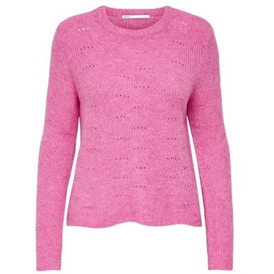 ONLY ONLLOLLI Jersey de malha Corte regular ajuste, manga comprida, casual, processo suave a uma temperatura máxima de 30 °C ONLY ONLLOLLI Jersey de malha Corte regular ajuste, manga comprida, casual, processo suave a uma temperatura máxima de 30 °C