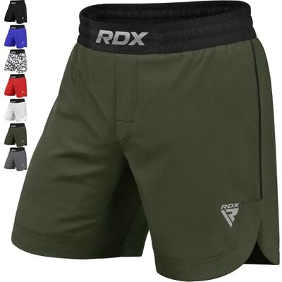 RDX MMA Calções para treino e Kickboxing, curtos, para artes marciais, Grappling, Sparring, boxe, Cage Fight Shorts para BJJ, Muay Thai, ginásio fitness e desportos de combate RDX MMA Calções para treino e Kickboxing, curtos, para artes marciais, Grappling, Sparring, boxe, Cage Fight Shorts para BJJ, Muay Thai, ginásio fitness e desportos de combate