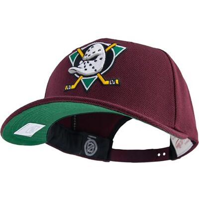 Mitchell & Ness NHL Team Ground 2.0 Pro Boné de beisebol – Anaheim Ducks, Borgonha, fecho traseiro ajustável (tamanho ajustável) Mitchell & Ness NHL Team Ground 2.0 Pro Boné de beisebol – Anaheim Ducks, Borgonha, fecho traseiro ajustável (tamanho ajustável)