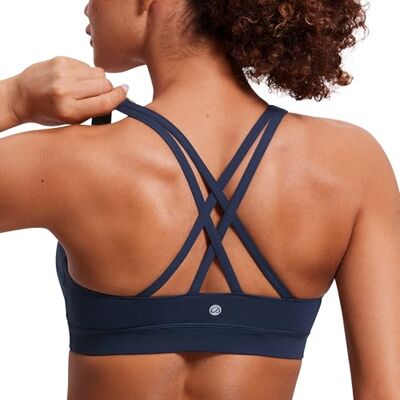 CRZ YOGA Sutiãs desportivas para mulher ioga cruzados almofadas removíveis suporte impacto Crop Top Tirantes Finos, Soporte Medio, Almohadillas Extraíbles, Yoga, Liso, Cuello Redondo, para Mujer CRZ YOGA Sutiãs desportivas para mulher ioga cruzados almofadas removíveis suporte impacto Crop Top Tirantes Finos, Soporte Medio, Almohadillas Extraíbles, Yoga, Liso, Cuello Redondo, para Mujer
