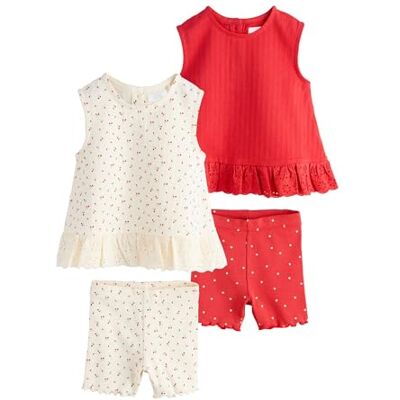 NEXT Niñas Pack de 2 pantalones cortos y camisetas sin mangas NEXT Niñas Pack de 2 pantalones cortos y camisetas sin mangas