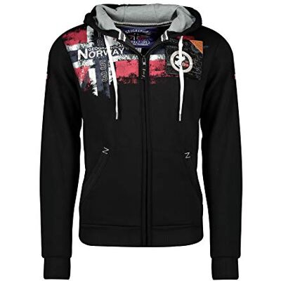Geographical Norway Camisola com capuz de muletão totalmente fecho de correr, para homem, modelo Fespote Geographical Norway Camisola com capuz de muletão totalmente fecho de correr, para homem, modelo Fespote