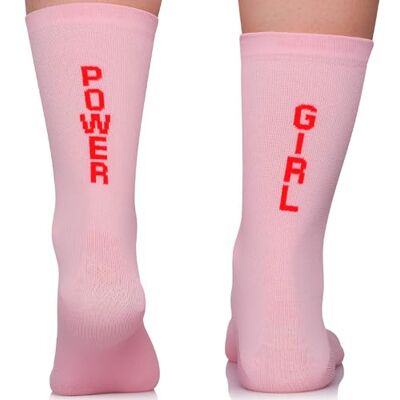 TODO Tudo meias de ciclismo para homem e mulher, meia respirável de corrida para bicicleta, meia fina sem bolhas com design "Girl Power", cor-de-rosa, tamanho 35-38 TODO Tudo meias de ciclismo para homem e mulher, meia respirável de corrida para bicicleta, meia fina sem bolhas com design "Girl Power", cor-de-rosa, tamanho 35-38