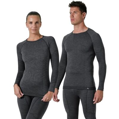 Risalti T-shirt térmica homem e mulher lã Merino unissexo T-shirt de lã Merino homem e mulher, T-shirt térmica para mulher e homem respirável, roupa térmica para homem frio sem costuras Made in Risalti T-shirt térmica homem e mulher lã Merino unissexo T-shirt de lã Merino homem e mulher, T-shirt térmica para mulher e homem respirável, roupa térmica para homem frio sem costuras Made in