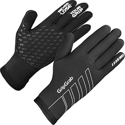 GripGrab Neoprene Winter Cycling Luvas Touchscreen Windproof Rainy Weather Full-finger Stretch Anti, luvas de ciclismo inverno unissexo para adulto, preto, 2XL GripGrab Neoprene Winter Cycling Luvas Touchscreen Windproof Rainy Weather Full-finger Stretch Anti, luvas de ciclismo inverno unissexo para adulto, preto, 2XL
