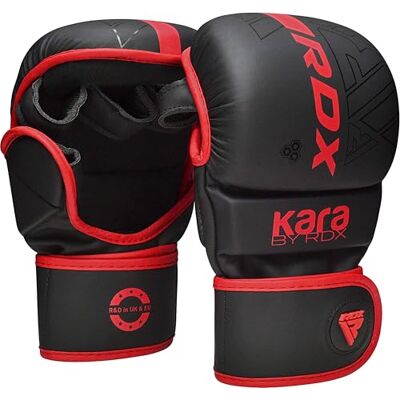RDX Luvas MMA para Artes Marciais Grappling Treino, Maya Hide Couro Kara Sparring Luvas Luta Muay Thai Kickboxing Krav Maga e Combate Treino RDX Luvas MMA para Artes Marciais Grappling Treino, Maya Hide Couro Kara Sparring Luvas Luta Muay Thai Kickboxing Krav Maga e Combate Treino