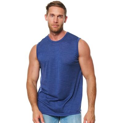 Merino.tech Camiseta Sin Mangas Merino Activa 100% Lana Merino Absorbe la humedad, altamente transpirable, de secado rápido, suave y ligera Merino.tech Camiseta Sin Mangas Merino Activa 100% Lana Merino Absorbe la humedad, altamente transpirable, de secado rápido, suave y ligera