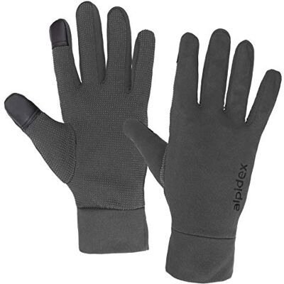 ALPIDEX Luvas Desportivas Leves Ecrã Tátil Mulher Homem Running Correr Ciclismo Inverno, Tamanho: L, Cor: Cinzento ALPIDEX Luvas Desportivas Leves Ecrã Tátil Mulher Homem Running Correr Ciclismo Inverno, Tamanho: L, Cor: Cinzento