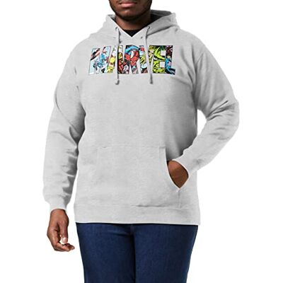 Marvel Camisola Sweatshirt para homem, embalagem de 1, S Marvel Camisola Sweatshirt para homem, embalagem de 1, S