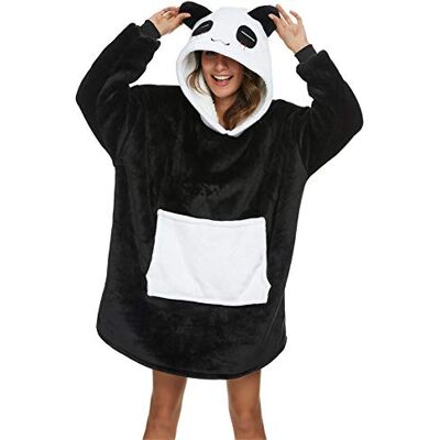 chuangminghangqi Camisola com capuz de tamanho grande para mulher, homem e adolescente, pelúcia quente chuangminghangqi Camisola com capuz de tamanho grande para mulher, homem e adolescente, pelúcia quente
