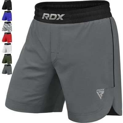 RDX MMA Calções para treino e Kickboxing, curtos, para artes marciais, Grappling, Sparring, boxe, Cage Fight Shorts para BJJ, Muay Thai, ginásio fitness e desportos de combate RDX MMA Calções para treino e Kickboxing, curtos, para artes marciais, Grappling, Sparring, boxe, Cage Fight Shorts para BJJ, Muay Thai, ginásio fitness e desportos de combate