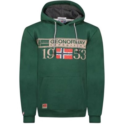 Geographical Norway Camisola com capuz para homem de manga comprida modelo FASTLIFE Geographical Norway Camisola com capuz para homem de manga comprida modelo FASTLIFE