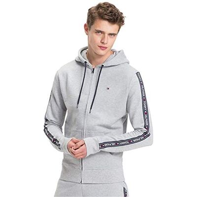 Tommy Hilfiger Camisola para homem Hoodie com fecho de correr Tommy Hilfiger Camisola para homem Hoodie com fecho de correr