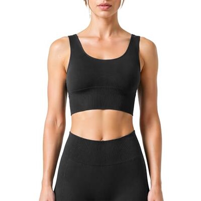 Risalti Top Desportivo Mulher Canelado Ilena Top Mulher em Microfibra, Sutiã Desportivo, Crop Top de Fitness, Roupa Desportiva Mulher Conjuntos, Brassiere, Sutiãs Mulher Made in Italy Risalti Top Desportivo Mulher Canelado Ilena Top Mulher em Microfibra, Sutiã Desportivo, Crop Top de Fitness, Roupa Desportiva Mulher Conjuntos, Brassiere, Sutiãs Mulher Made in Italy