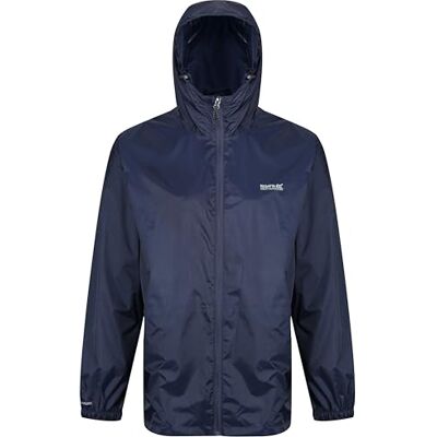 Regatta Capa de chuva impermeável com capuz leve e respirável Jackets Waterproof Shell, homem, marinho, S Regatta Capa de chuva impermeável com capuz leve e respirável Jackets Waterproof Shell, homem, marinho, S