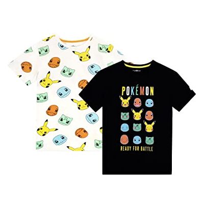 Pokémon T-shirt para crianças pacote de 2 Pokémon T-shirt para crianças pacote de 2