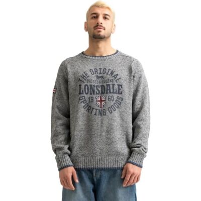 Lonsdale London Borden Homem camisola cinzento regular Lonsdale London Borden Homem camisola cinzento regular