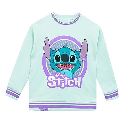 Disney Camisola Stitch para meninas, roupa Stitch 5 a 13 anos Disney Camisola Stitch para meninas, roupa Stitch 5 a 13 anos