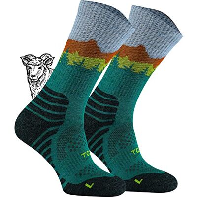 TODO Meias de caminhada BP Merino para homem, mulher, crianças. Meias de trekking, lã merino, respiráveis, antibolhas, produção da UE TODO Meias de caminhada BP Merino para homem, mulher, crianças. Meias de trekking, lã merino, respiráveis, antibolhas, produção da UE