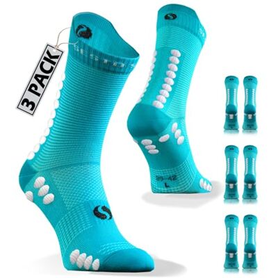 Sesto Senso 3 Pares meias desportivas de meia panturrilha impermeável unissexo Sesto Senso 3 Pares meias desportivas de meia panturrilha impermeável unissexo