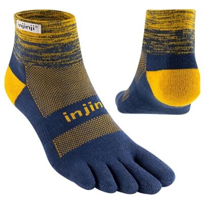 Injinji Run Meias Unisex de Peso Médio com 5 Dedos, para Adultos (Pacote de 1), M Injinji Run Meias Unisex de Peso Médio com 5 Dedos, para Adultos (Pacote de 1), M