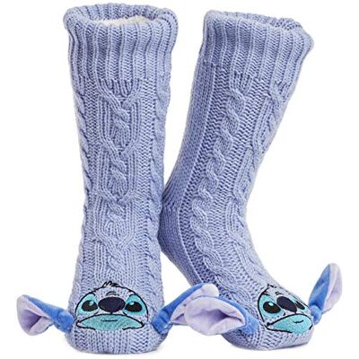 Disney Meias para Casa Mulher Tamanho 35-41, Meias Chinelo Mulher, Meias Antiderrapantes Stitch Mickey Minnie Disney Meias para Casa Mulher Tamanho 35-41, Meias Chinelo Mulher, Meias Antiderrapantes Stitch Mickey Minnie