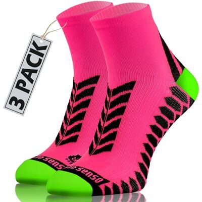 Sesto Senso Calcetines Deporte Colores Cortos Hombre Mujer 3 Pares Sesto Senso Calcetines Deporte Colores Cortos Hombre Mujer 3 Pares