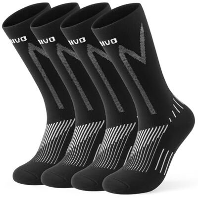 CAMBIVO Compressão meias Padel, Running Socks homem mulher, meias curtas de compressão, antibolhas, respirável e confortável leves, ideal para desporto, trilha, caminhadas, ciclismo, 2 pares CAMBIVO Compressão meias Padel, Running Socks homem mulher, meias curtas de compressão, antibolhas, respirável e confortável leves, ideal para desporto, trilha, caminhadas, ciclismo, 2 pares
